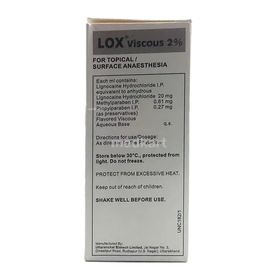 lox viscous solution 100ml